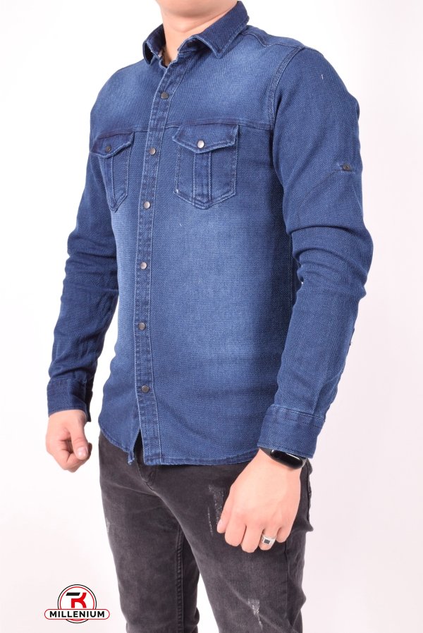 Сорочка чоловіча джинсова стрейчева Ronex Розмір в наявності : 44 арт.1236