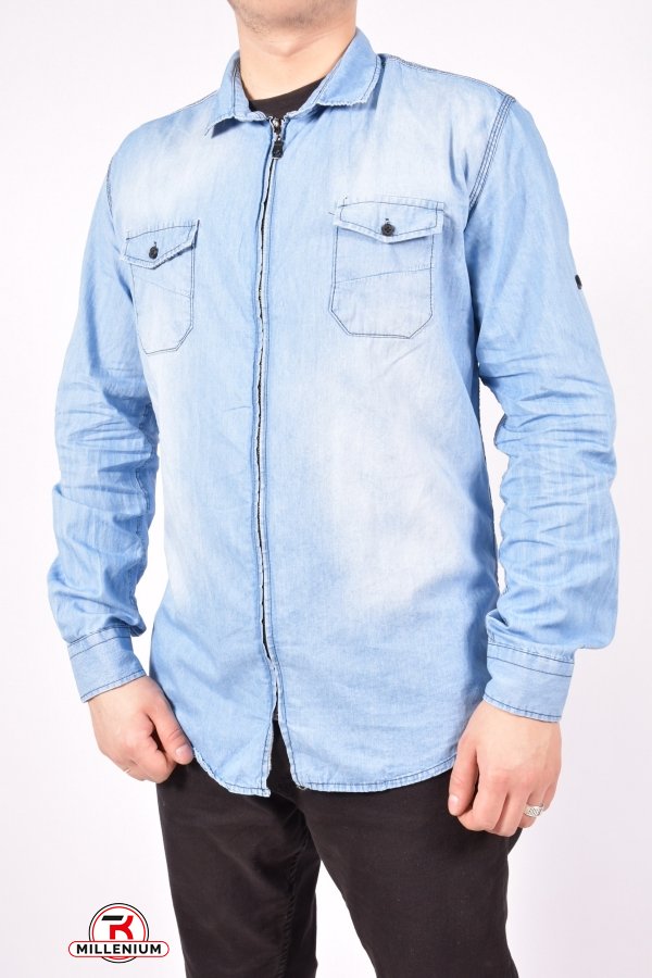 Рубашка мужская (цв.голубой)  ZRMN (юниор) Размеры в наличии : 40, 42, 44 арт.544