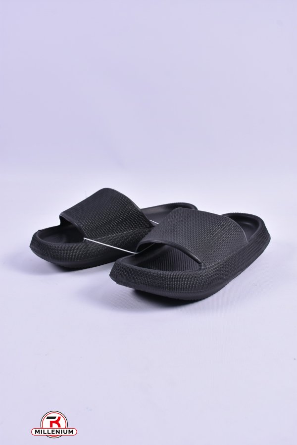 Шльопанці жіночі з піни (кол. чорний) склад 65% EVA 35%PVC Розмір в наявності : 36 арт.D510