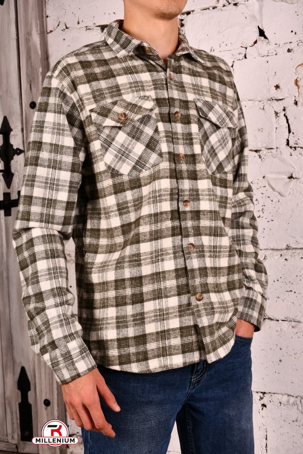 Рубашка мужская "Ronex" 100%COTTON Размеры в наличии : 42, 46 арт.7282/1
