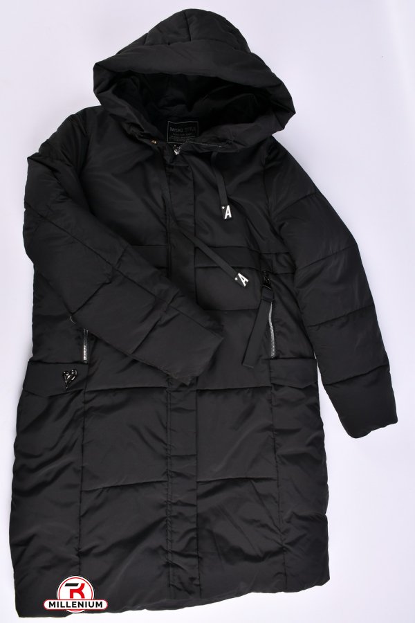 Жіноче пальто з плащівки зимове (col. 1) "IMYDAQ STYLE" Розмір в наявності : 52 арт.2302