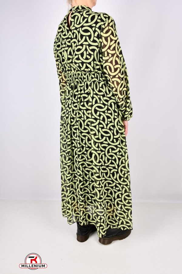 Сукня жіноча (кол. салатовий) шифонова "QIANZHIDU" Розміри в наявності : 54, 56, 58 арт.EL15951885