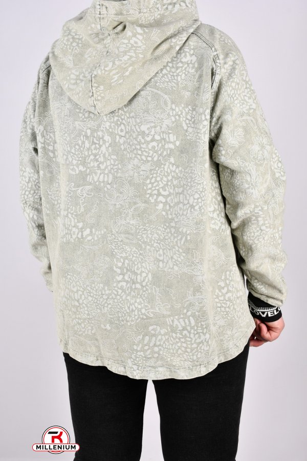 Куртка жіноча (кол. м'яти) тканина бавовна "ANGORA" Розміри в наявності : 52, 54, 56 арт.616