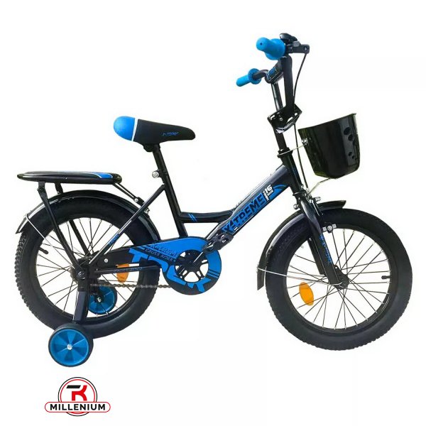 Велосипед (цв.черный/синий) сталь размер рамы 16" размер колес 16" "X-TREME TREK" арт.124997