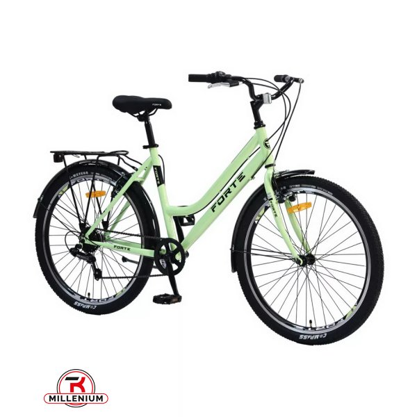 Велосипед (цв.зеленый) сталь размер рамы 19" размер колес 26" "FORTE CREED" арт.128229