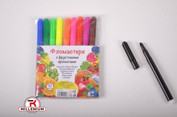 Фломастери 10 кольорів з фруктовими ароматами "COLOR-IT" арт.CR550-10