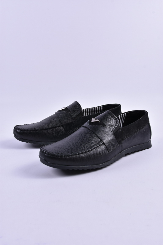 Мокасини чоловічі з натуральної шкіри DAN shoes Розмір в наявності : 41 арт.10S066-12/85