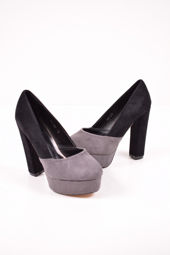 Туфли женские (цв.dk.grey/black) Meideli Размер в наличии : 38 арт.986-238