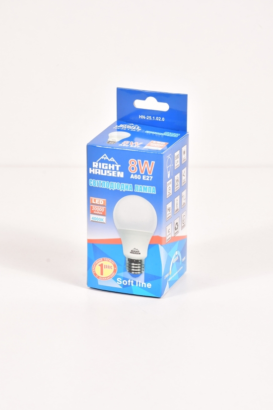 Лампа RIGHT HAUSEN LED (8W E27 4000K) арт.HN-251020
