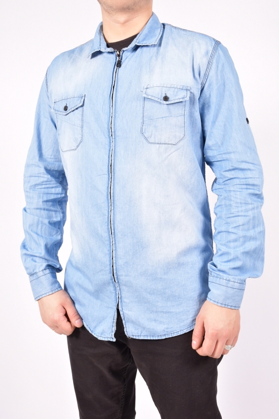 Рубашка мужская (цв.голубой)  ZRMN (юниор) Размеры в наличии : 40, 42, 44 арт.544