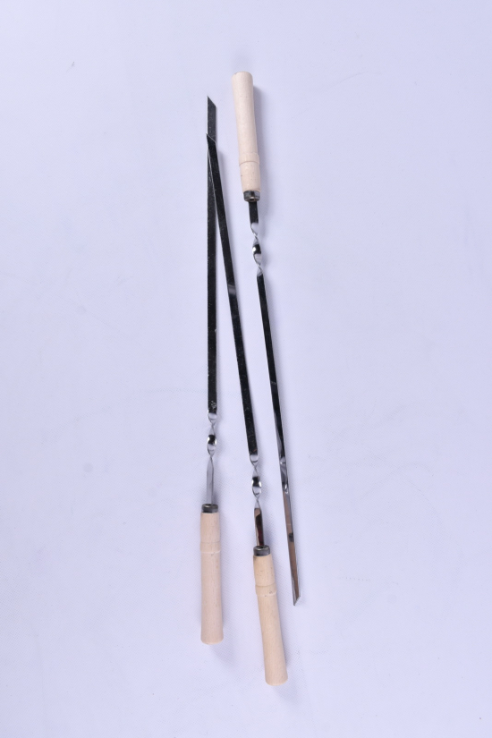 Шампур для шашлыков с деревянной ручкой 600/10/2мм арт.MPH014319