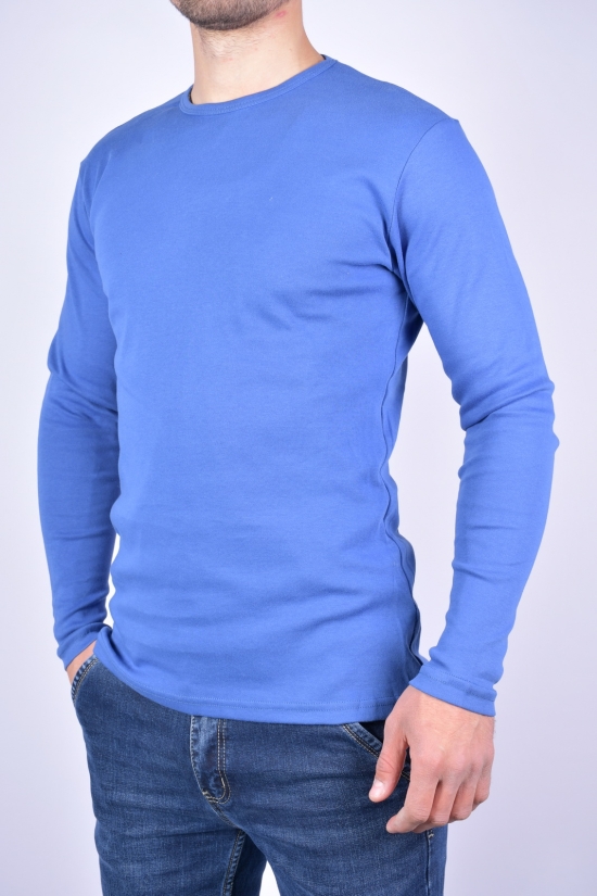 Футболка мужская с длинным рукавом (цв.синий) WILUSA (100%Cotton) Размер в наличии : 44 арт.630535