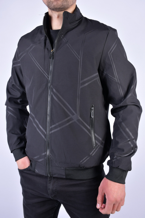 Куртка мужская из плащевки (цв.черный) "DICNI" Размер в наличии : 46 арт.H6-76-M