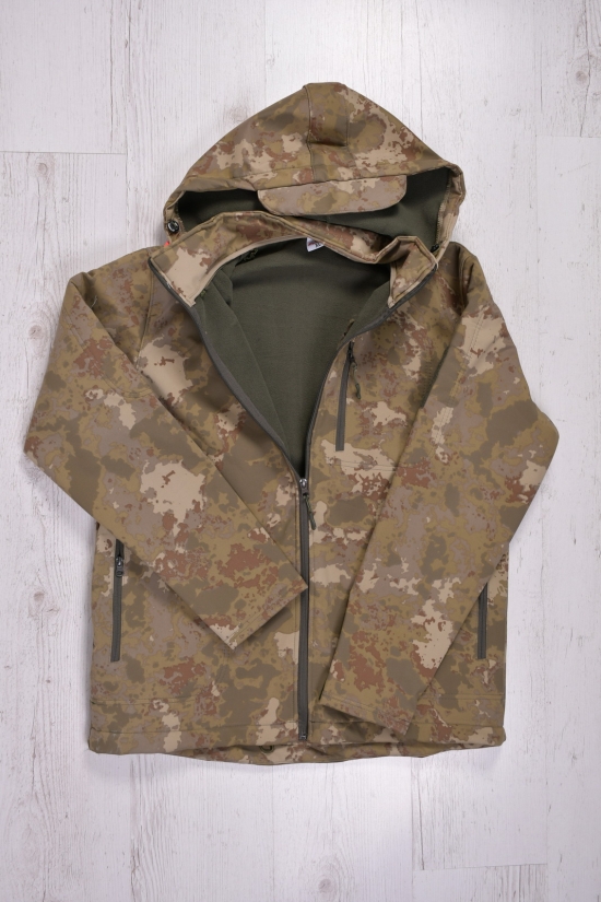 Куртка чоловіча на флісі (кол. хакі) зимова "FLAS tactical" Розмір в наявності : 44 арт.683104