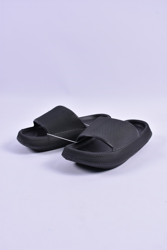 Шльопанці жіночі з піни (кол. чорний) склад 65% EVA 35%PVC Розмір в наявності : 36 арт.D510