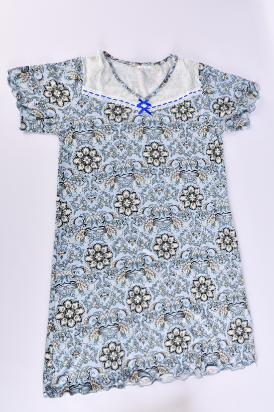 Нічна сорочка жіноча (кол. блакитний) Розміри в наявності : 46, 48, 52, 54 арт.694