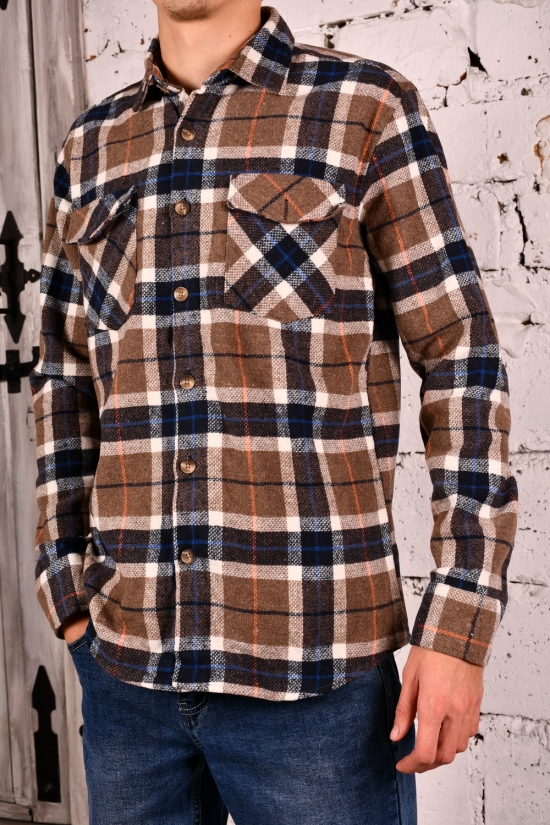 Рубашка мужская "Ronex" 100%COTTON Размеры в наличии : 42, 44 арт.7282/1