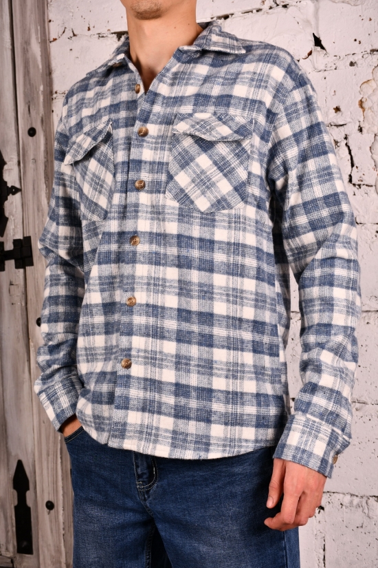 Рубашка мужская "Ronex" 100%COTTON Размеры в наличии : 42, 44 арт.7282/1