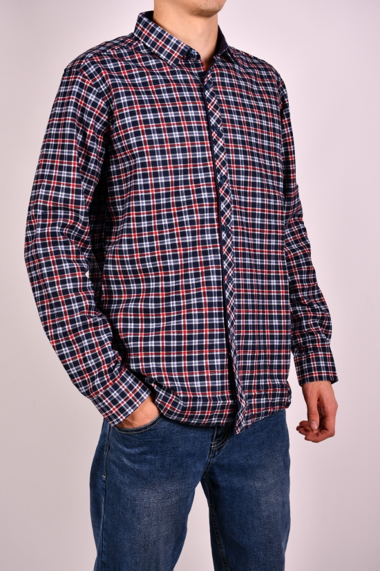 Рубашка мужская "OVENTO" байковая на меху Размеры в наличии : 44, 46 арт.S2305