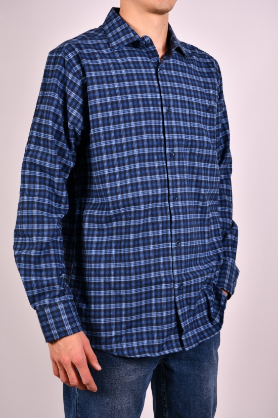 Рубашка мужская "OVENTO" байковая Размер ворота в наличии : 39, 40, 41, 43, 44, 45, 46 арт.SDK8175