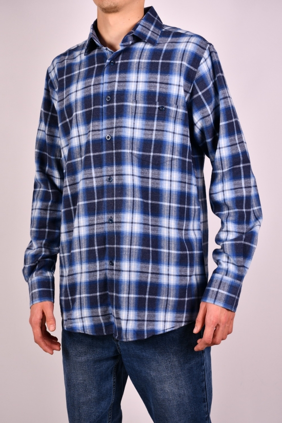 Рубашка мужская "OVENTO" байковая Размер ворота в наличии : 39, 40, 41, 42, 43, 44, 46 арт.SDK8181