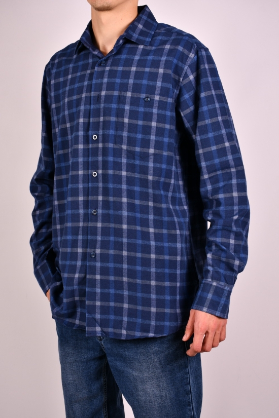 Рубашка мужская "OVENTO" байковая Размер ворота в наличии : 39, 40, 41, 42, 44, 45, 46 арт.SDK8164