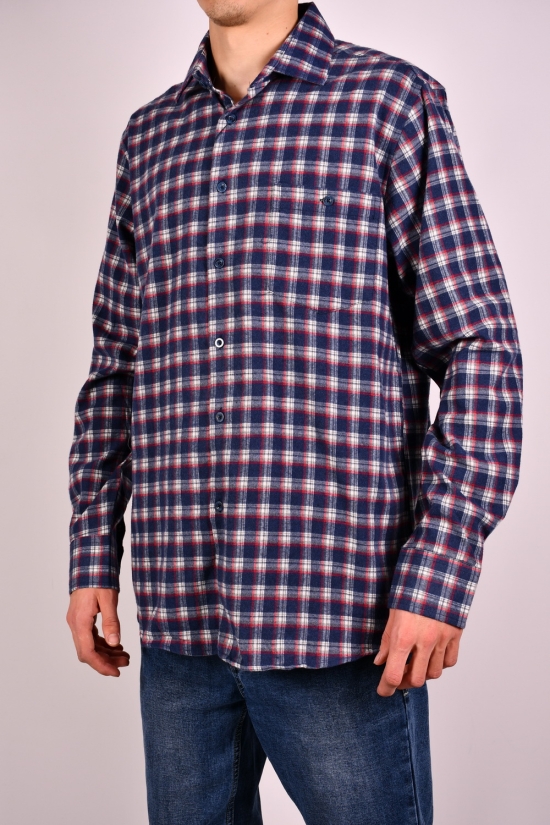 Рубашка мужская "OVENTO" байковая Размер ворота в наличии : 39, 40, 41, 42, 43, 44, 45, 46 арт.SDK8184