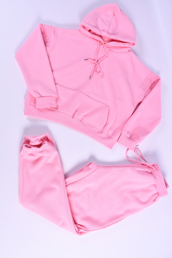Костюм жіночий (кол. рожевий) тканина Lacoste на хутрі "NANA" Розмір в наявності : 42 арт.Z20711