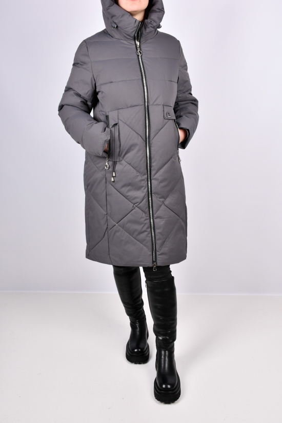 Пальто жіноче зимове (цв. col.F13) з плащової тканини "Calo Ovel" Розміри в наявності : 44, 46, 48 арт.8051