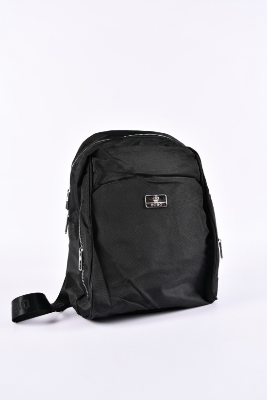 Рюкзак з плащової тканини (кол. чорний) розмір 34/27/8 см арт.9804