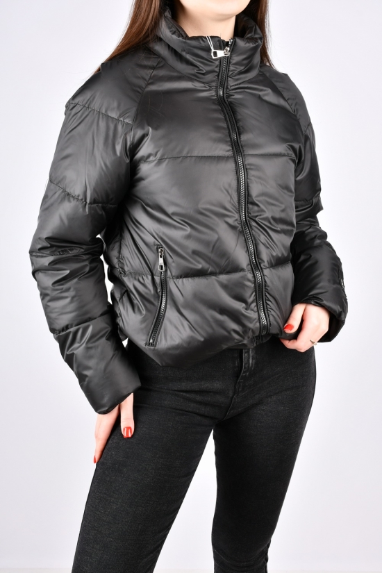 Куртка жіноча демісезонна (кол. чорний) болонева Розмір в наявності : 50 арт.8278