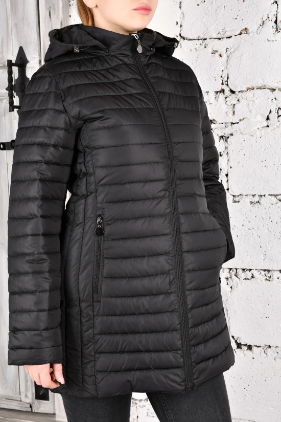 Куртка жіноча (кол. чорний) з плащової тканини демісезонна "FINEBELL" Розміри в наявності : 44, 46, 50 арт.2134