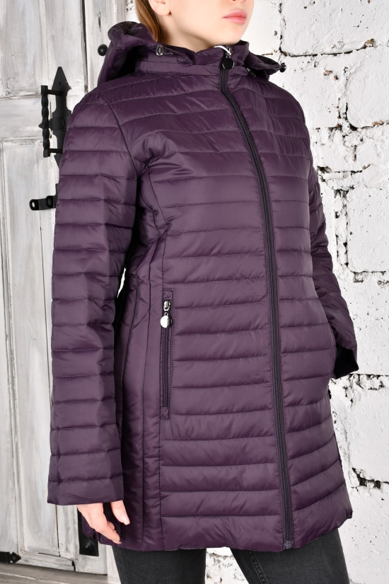 Куртка жіноча (кол. сливовий) з плащової тканини демісезонна "FINEBELL" Розміри в наявності : 44, 46, 48, 50 арт.2134