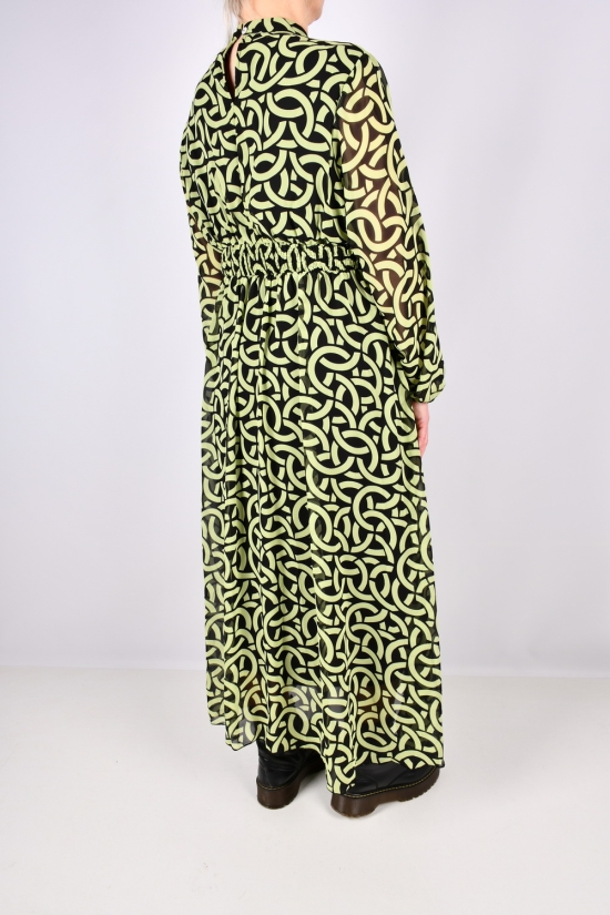 Сукня жіноча (кол. салатовий) шифонова "QIANZHIDU" Розміри в наявності : 54, 56, 58 арт.EL15951885