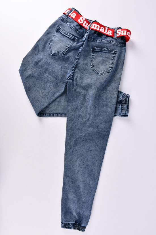 Джоггери жіночі джинсові (кол. синій) "Ластівка" Розмір в наявності : 29 арт.A1076-4