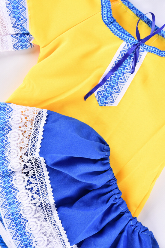 Платье для девочки (цв.желтый/синий) "вышиванка" Рост в наличии : 92, 98, 104, 110 арт.орнамент