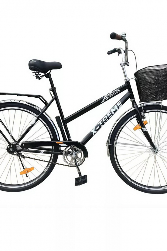Велосипед (цв.черный/белый) сталь размер рамы 28