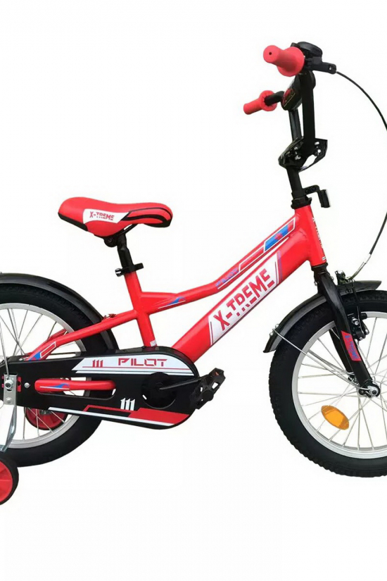 Велосипед (цв.красный) сталь размер рамы 16" размер колес 16" "X-TREME PILOT" арт.125011
